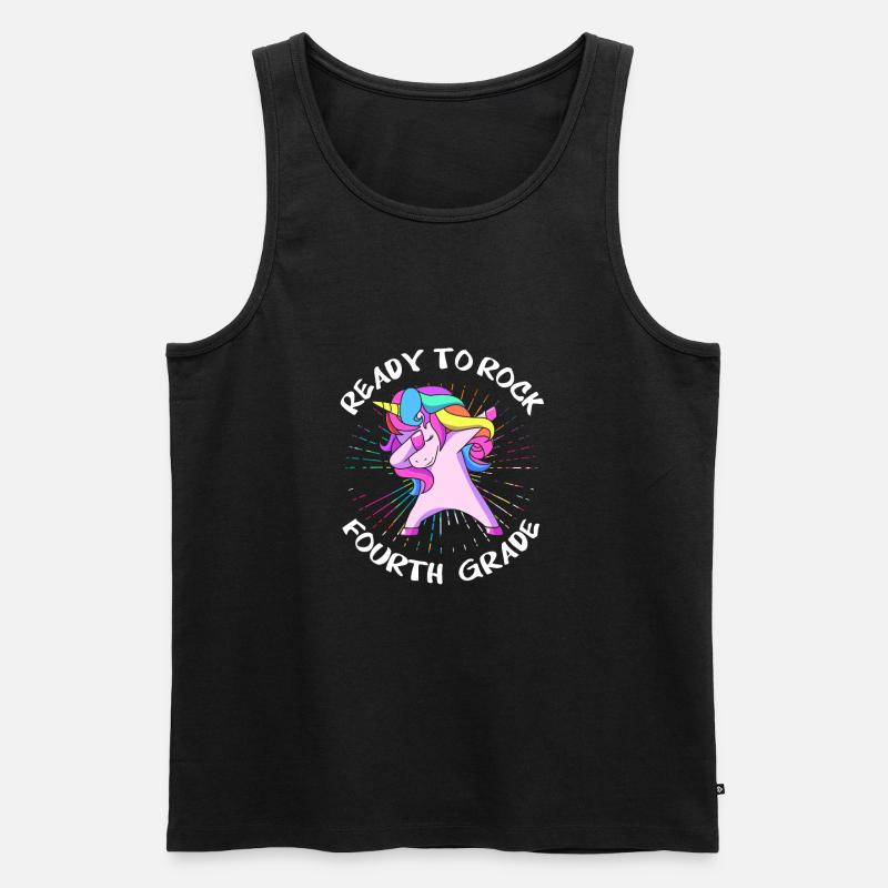4. Klasse - Männer Premium Bio Tank Top - Schwarz
