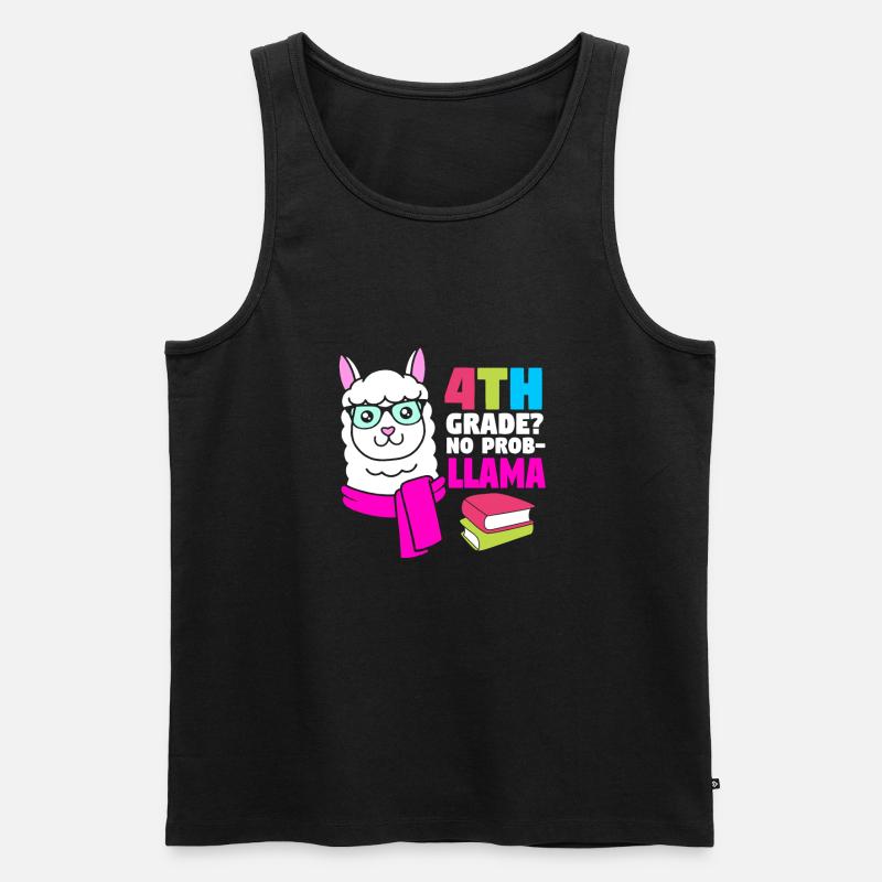 4. Klasse - Männer Premium Bio Tank Top - Schwarz