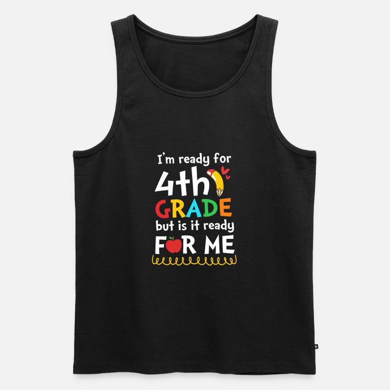 4. Klasse - Männer Premium Bio Tank Top - Schwarz