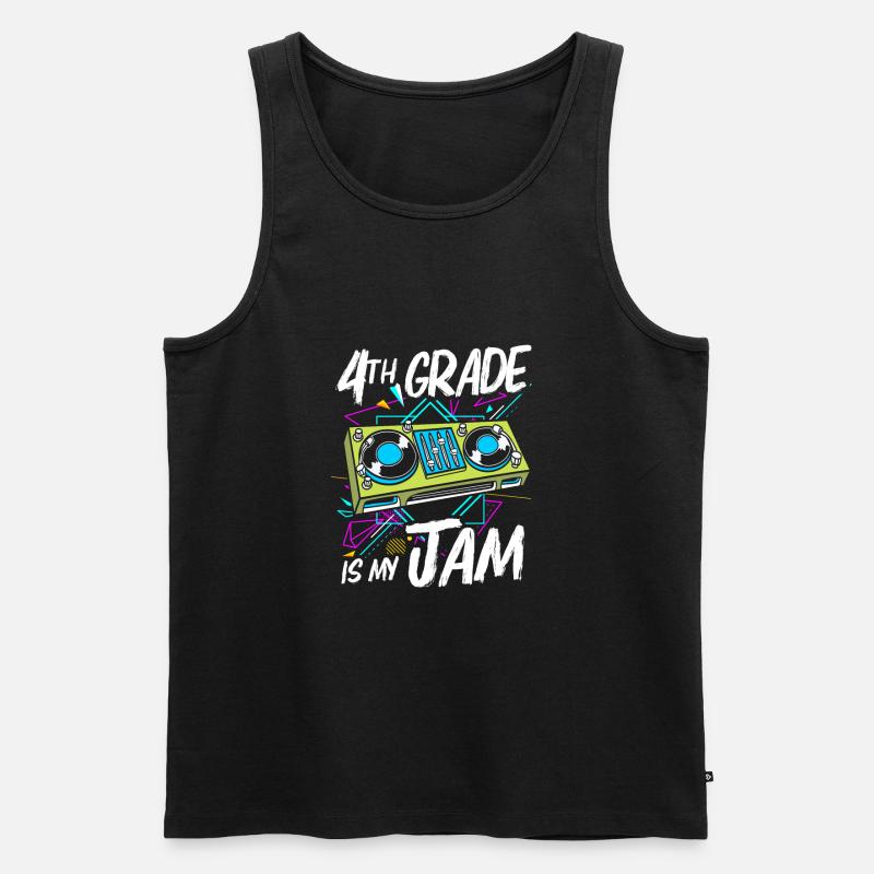 4. Klasse - Männer Premium Bio Tank Top - Schwarz