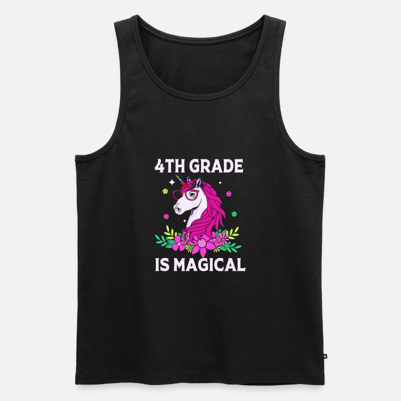 4. Klasse - Männer Premium Bio Tank Top - Schwarz