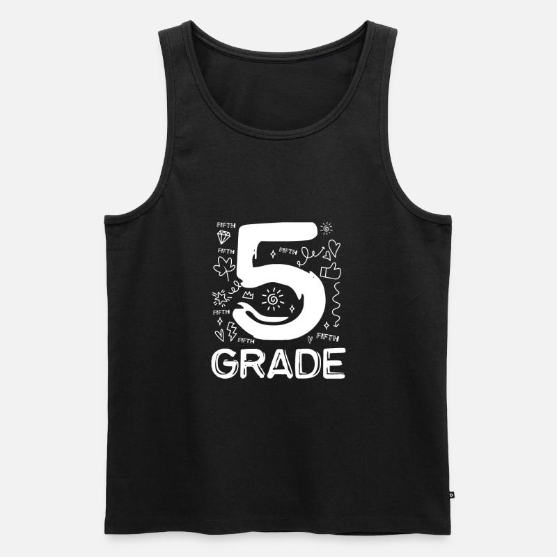 5. Klasse - Männer Premium Bio Tank Top - Schwarz