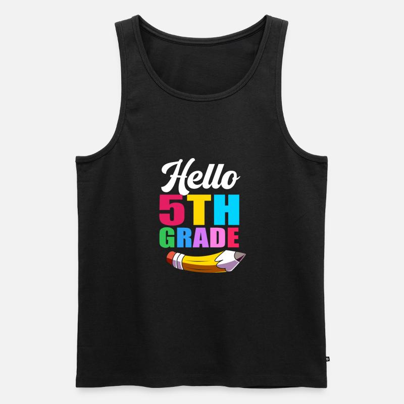 5. Klasse - Männer Premium Bio Tank Top - Schwarz