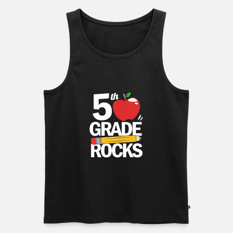 5. Klasse - Männer Premium Bio Tank Top - Schwarz