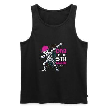 5. Klasse - Männer Premium Bio Tank Top - Schwarz - Vorne - AI Model Male 178 light (178cm)