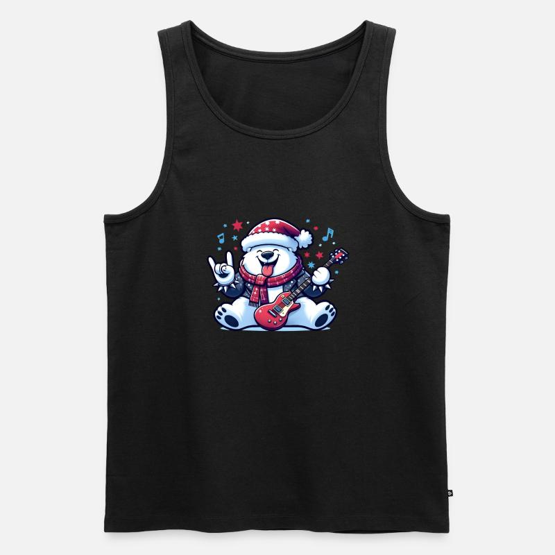 Eisbär 3 - Männer Premium Bio Tank Top - Schwarz