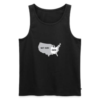La conception de l'Ohio et non de l'Ohio pour le fier peuple - Débardeur bio Premium Homme - noir - Devant - AI Model Male 178 light (178cm)