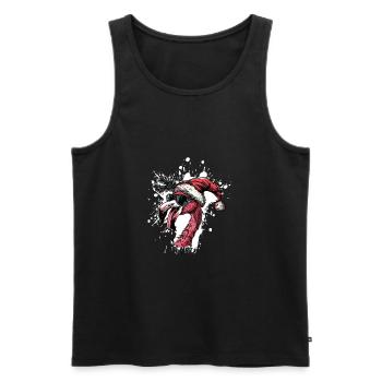 Flamingo Christmas Funny - Men's Premium Organic Tank Top - black - Front - Michal (187cm)