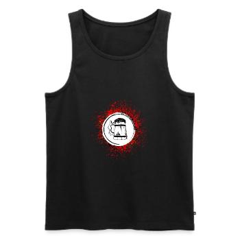 Beer Glass Beer Mug Cheers - Men's Premium Organic Tank Top - black - Front - AI Model Male 178 light (178cm)