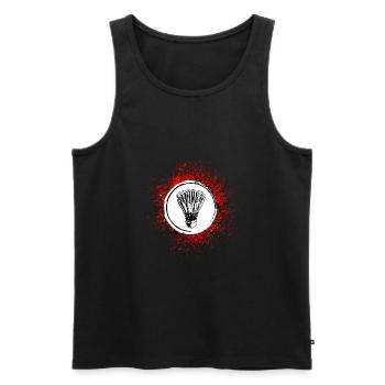 Badminton Symbol Sport - Men's Premium Organic Tank Top - black - Front - Michal (187cm)