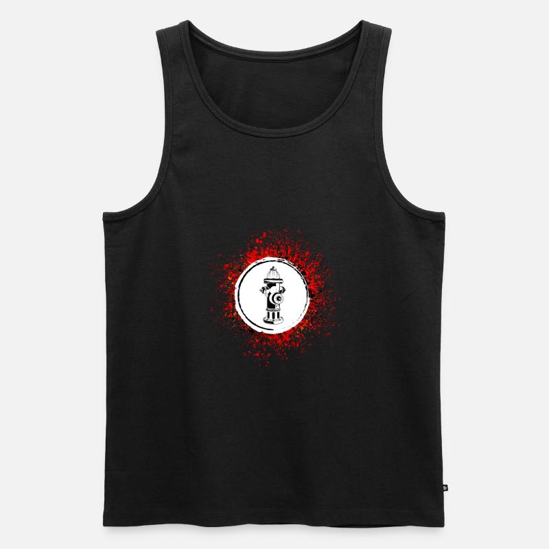 Hydrant Icon Feuerwehr - Männer Premium Bio Tank Top - undefined