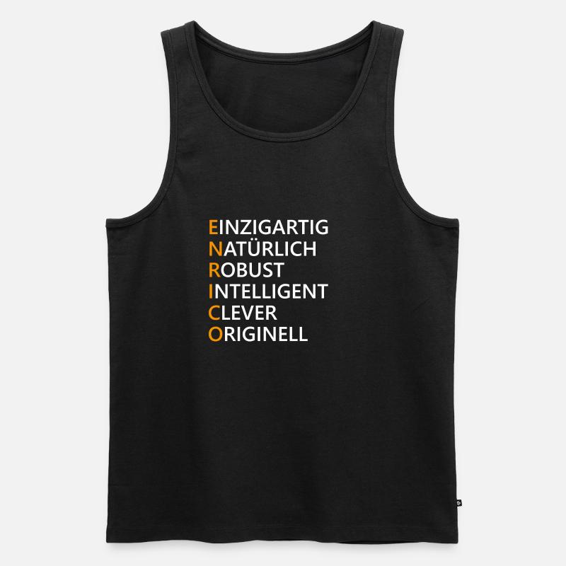 Enrico Name Geschenk - Männer Premium Bio Tank Top - Schwarz