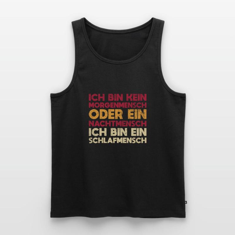 Ich Bin Kein Morgenmensch Oder Ein... Männer Premium Bio Tank Top