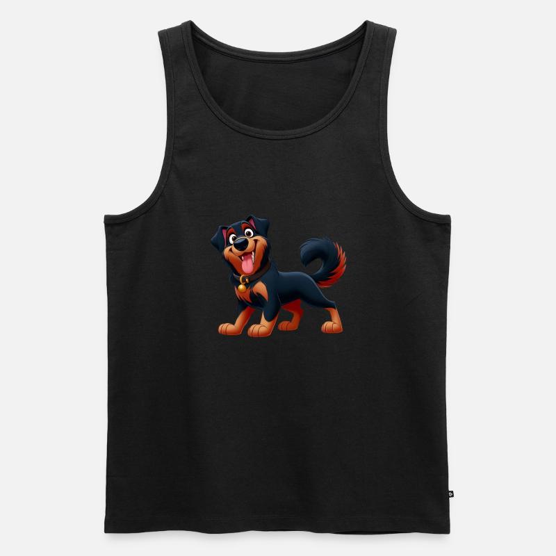 Beauceron 6 - Männer Premium Bio Tank Top - Schwarz