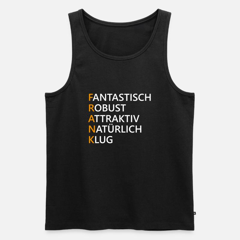 Frank Name Geschenk - Männer Premium Bio Tank Top - Schwarz