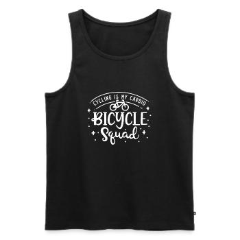 Bicycle Squad Mobilität Umwelt Radfahrer - Männer Premium Bio Tank Top - Schwarz - Vorne - AI Model Male 178 light (178cm)