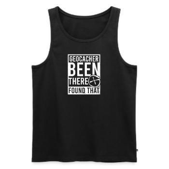 Geocaching Been There Found That - Men's Premium Organic Tank Top - black - Front - Michal (187cm)