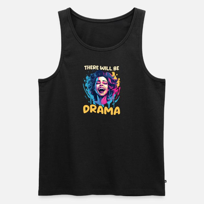 Schauspieler wird Drama sein - Männer Premium Bio Tank Top - Schwarz