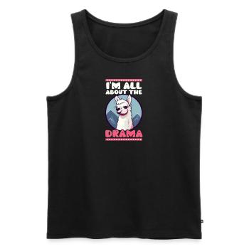 Schauspieler Alles über das Drama - Männer Premium Bio Tank Top - Schwarz - Vorne - Michal (187cm)