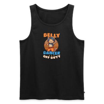 Bauchtanz Bauchtänzerin Außer Dienst - Männer Premium Bio Tank Top - Schwarz - Vorne - Michal (187cm)