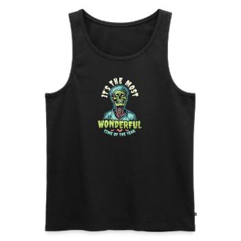 Halloween-Krankenschwester Schönste Zeit - Männer Premium Bio Tank Top - Schwarz - Vorne - AI Model Male 178 light (178cm)
