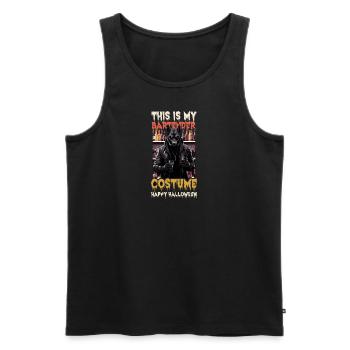 Halloween Barkeeper Das ist mein Barkeeper Kostüm - Männer Premium Bio Tank Top - Schwarz - Vorne - AI Model Male 178 light (178cm)