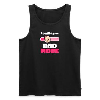 Future Dad lädt den Dad-Modus - Männer Premium Bio Tank Top - Schwarz - Vorne - AI Model Male 178 light (178cm)