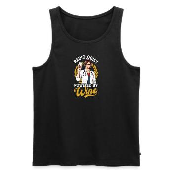 Radiologe Radiologe nach Wein - Männer Premium Bio Tank Top - Schwarz - Vorne - AI Model Male 178 light (178cm)