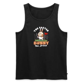 Golf Ostern Osterhase ist da - Männer Premium Bio Tank Top - Schwarz - Vorne - Michal (187cm)