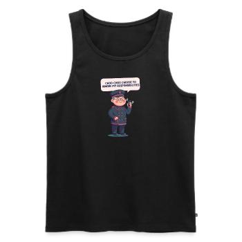 Model Railroad Choo Choose Ignore Responsibilities - Men's Premium Organic Tank Top - black - Front - AI Model Male 178 light (178cm)