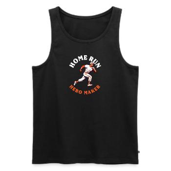Baseball Coach Homerun Hero Maker - Men's Premium Organic Tank Top - black - Front - AI Model Male 178 light (178cm)