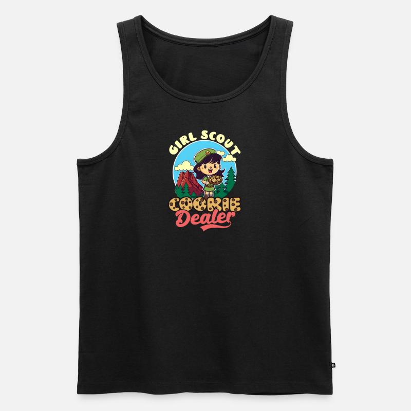 Pfadfinder Pfadfindermädchen - Männer Premium Bio Tank Top - Schwarz