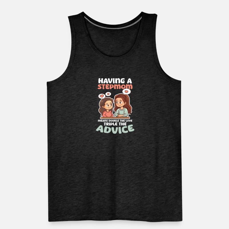 Muttertag Stiefmutter bedeutet doppelte Liebe dreifache Beratung Männer Premium Bio Tank Top