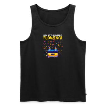 Elektrotechnik Bringen Sie diesen Strom zum Fließen - Männer Premium Bio Tank Top - Schwarz - Vorne - AI Model Male 178 light (178cm)