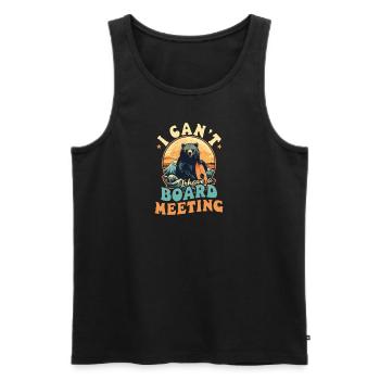 Surfer Have Meeting - Men's Premium Organic Tank Top - black - Front - Michal (187cm)