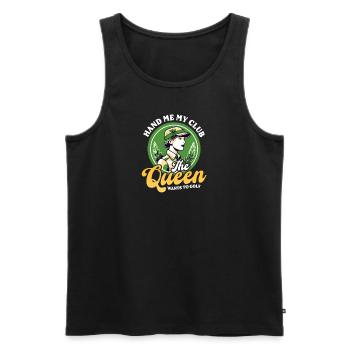 Golfen Mama Hand Meine Club-Königin Will Golf - Männer Premium Bio Tank Top - Schwarz - Vorne - Michal (187cm)