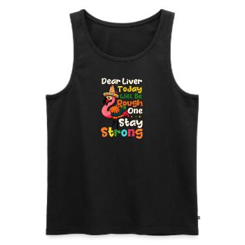 Le foie du Cinco de Mayo aujourd’hui sera difficile - Débardeur bio Premium Homme - noir - Devant - AI Model Male 178 light (178cm)