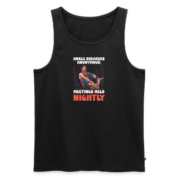 Street Basketball Knöchelbrecher Anonym - Männer Premium Bio Tank Top - Schwarz - Vorne - AI Model Male 178 light (178cm)