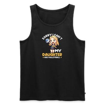 Papa De Volley-ball Désolé Ne Peut Pas Fille De Volley-Ball - Débardeur bio Premium Homme - noir - Devant - Michal (187cm)