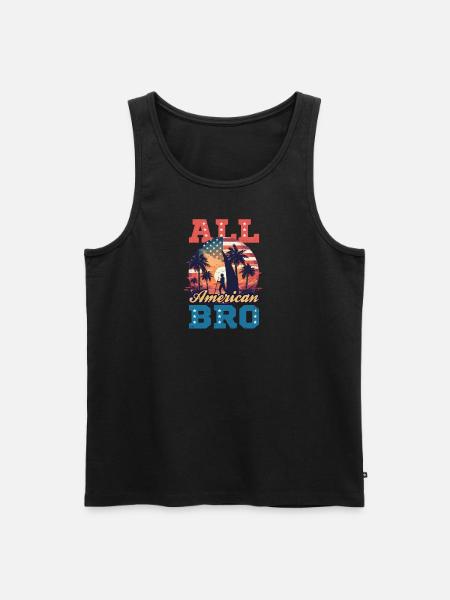 Windsurfing All American Bro - Men's Premium Organic Tank Top - black