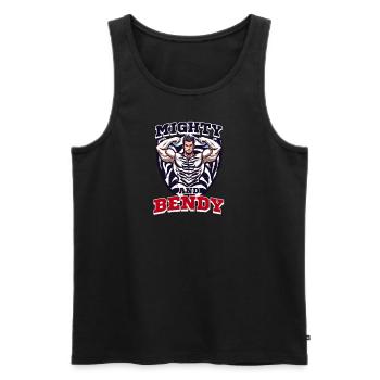 Ehlers Danlos Mighty & Bendy - Men's Premium Organic Tank Top - black - Front - AI Model Male 178 light (178cm)