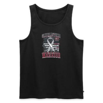 Glioblastom-Bewusstsein Glioblastom-Bewusstsein - Männer Premium Bio Tank Top - Schwarz - Vorne - Michal (187cm)