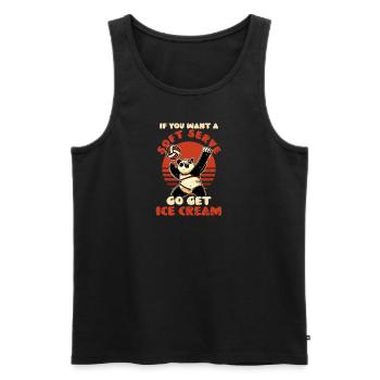 Volleyball Player You Want Serve - Men's Premium Organic Tank Top - black - Front - Michal (187cm)