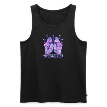 Cystic Fibrosis CF Warriors - Men's Premium Organic Tank Top - black - Front - Michal (187cm)