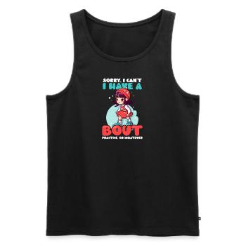 Roller Derby Avoir Combat, Pratiquer Quoi que ce soit - Débardeur bio Premium Homme - noir - Devant - AI Model Male 178 light (178cm)