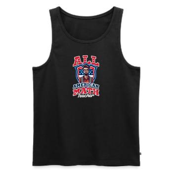 4. Juli Mathelehrer All American Math Teacher - Männer Premium Bio Tank Top - Schwarz - Vorne - Michal (187cm)