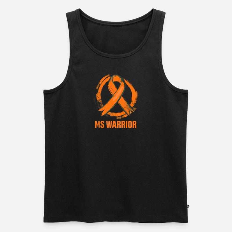 MS Awareness Ms Warrior - Männer Premium Bio Tank Top - Schwarz