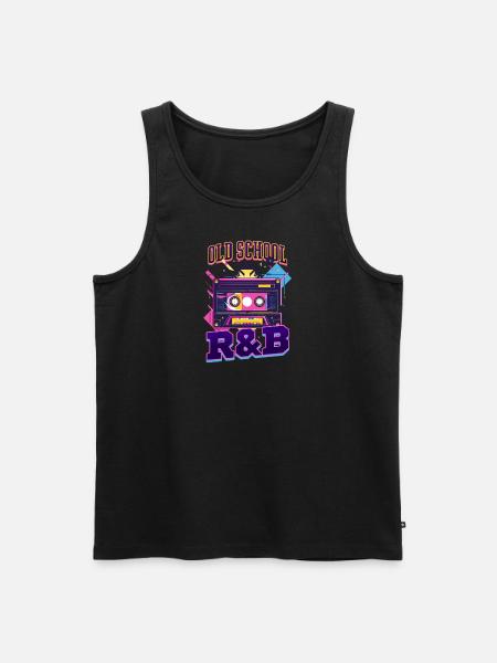 90s R&B Old School R&B - Men's Premium Organic Tank Top - black