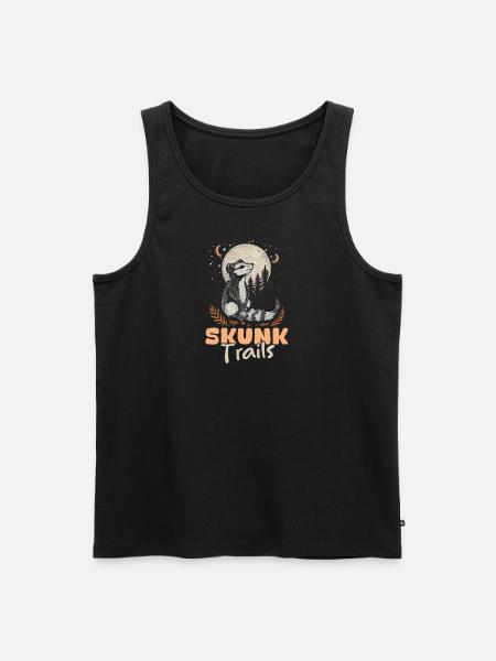 Skunk Skunk Trails - Men's Premium Organic Tank Top - black