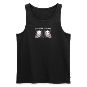 Halloween Boob Haunted Hooters - Men's Premium Organic Tank Top - black - Front - AI Model Male 178 light (178cm)